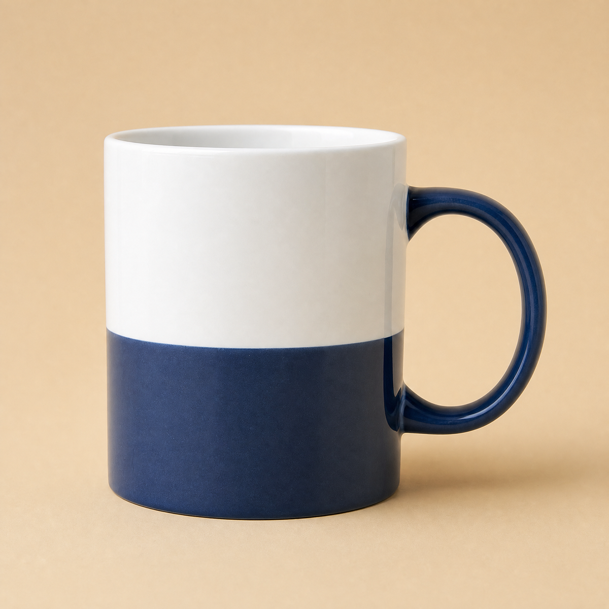 Two-Tone Ceramic Coffee Mug - side product view