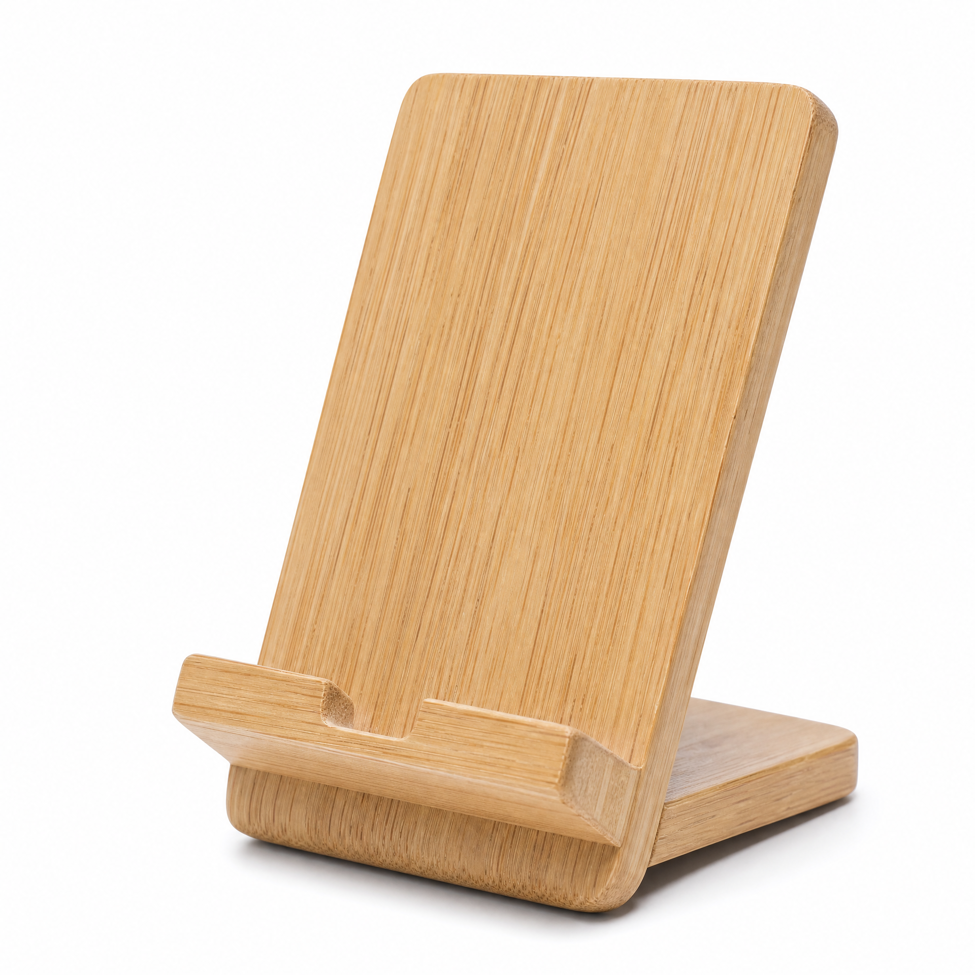 Light Oak Desktop Phone Stand - detail product view